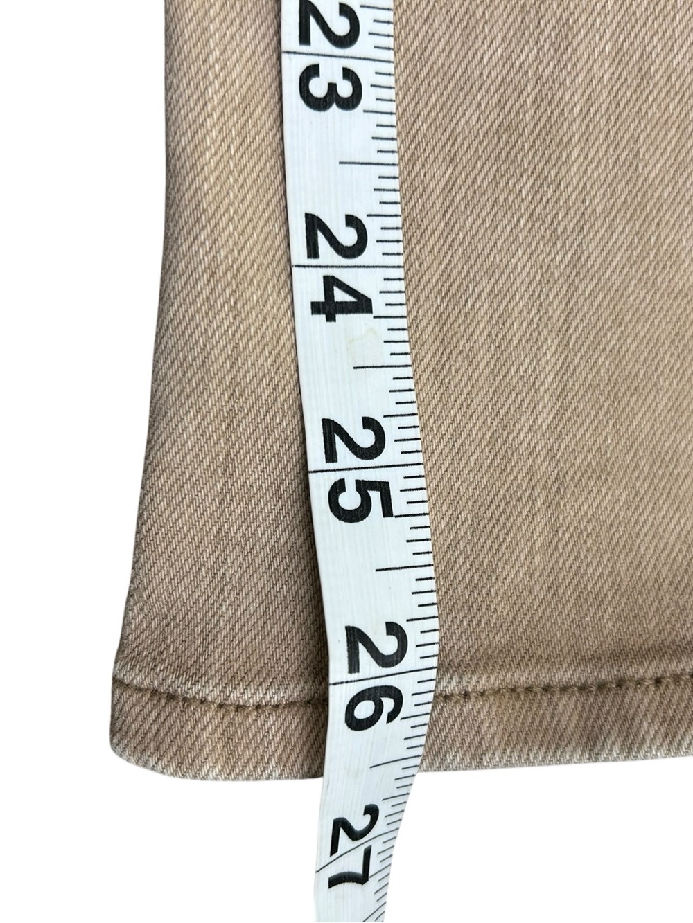 PISTOLA Lennon High Rise Crop Boot Jeans Mink Snow Taupe Sz 25 Stretch Neutral - Picture 12 of 16